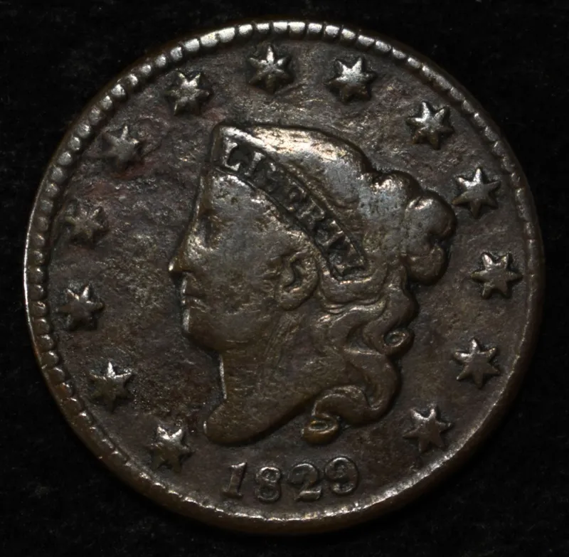 1829 LARGE CENT VG from auction in Findlay, Ohio — image 29