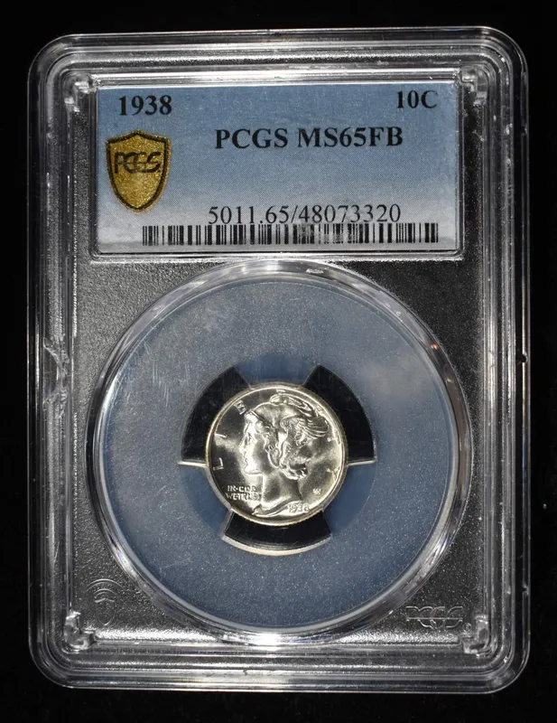 1938 MERCURY DIME PCGS MS65FB from auction in Findlay, Ohio — image 5