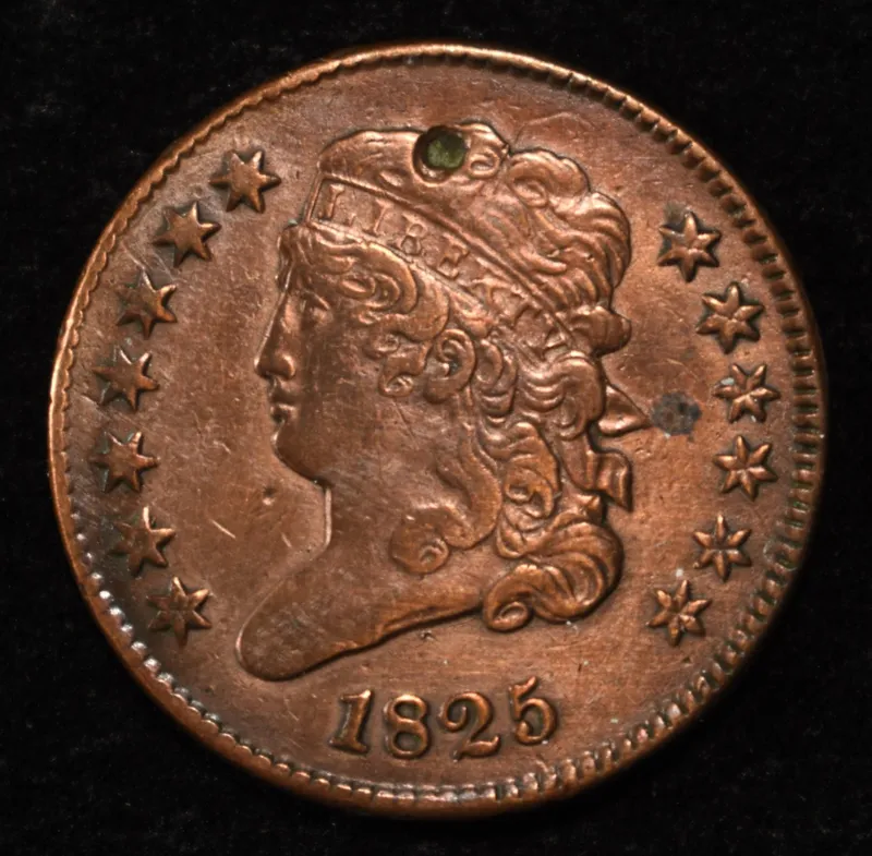 1825 CLASSIC HEAD HALF CENT XF/AU OBV DIG from auction in Findlay, Ohio — image 27