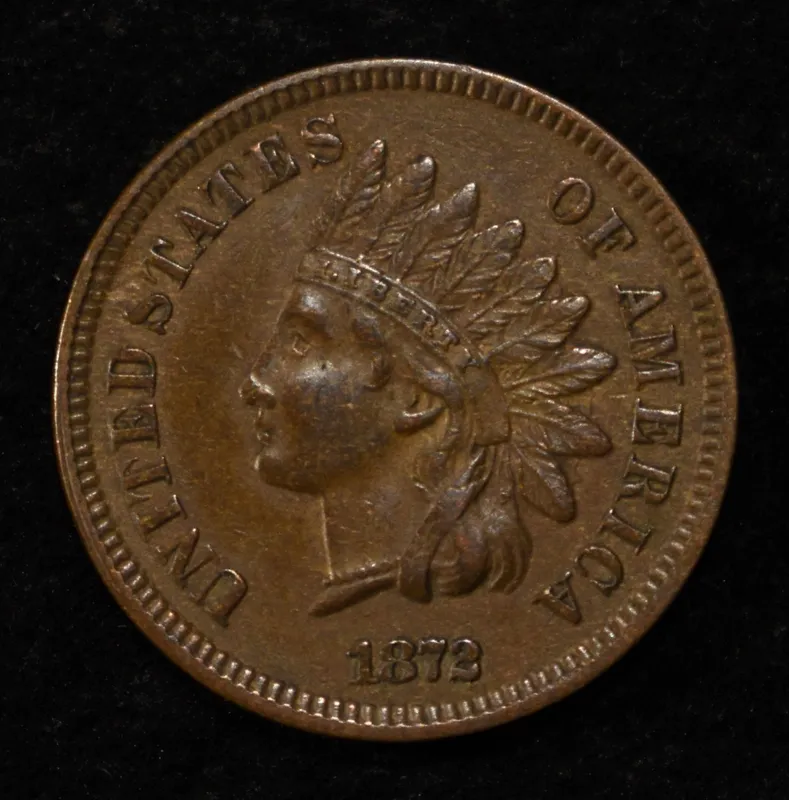 1872 INDIAN CENT AU/BU from auction in Findlay, Ohio — image 37
