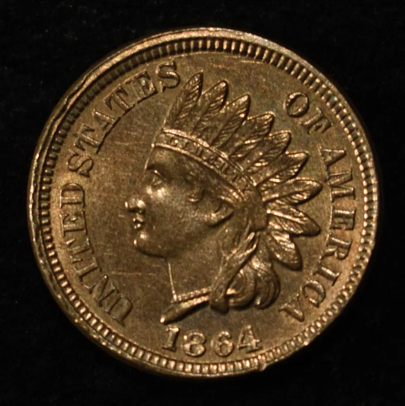 1864 CN INDIAN CENT CH/GEM BU from auction in Findlay, Ohio — image 35