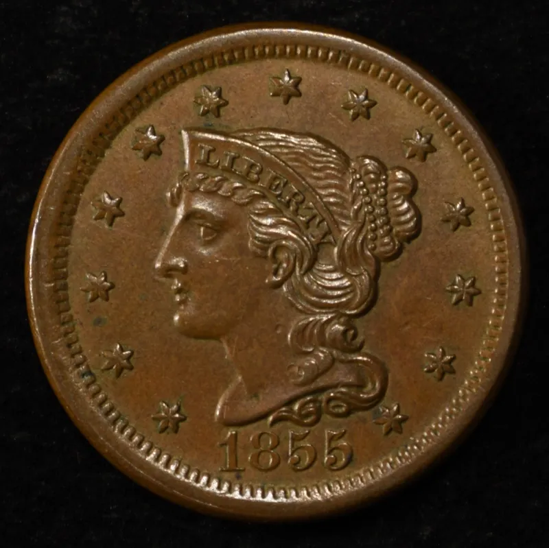 1855 LARGE CENT CH BU from auction in Findlay, Ohio — image 31