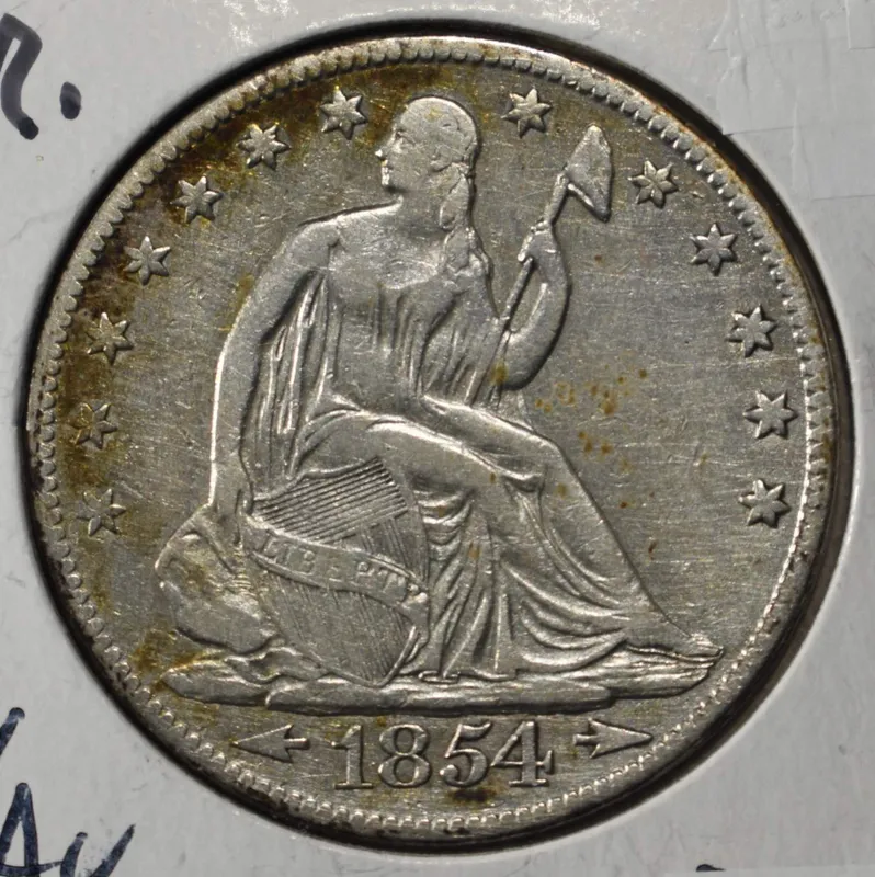 1854-O LIBERTY SEATED HALF DOLLAR XF/AU from auction in Findlay, Ohio — image 43