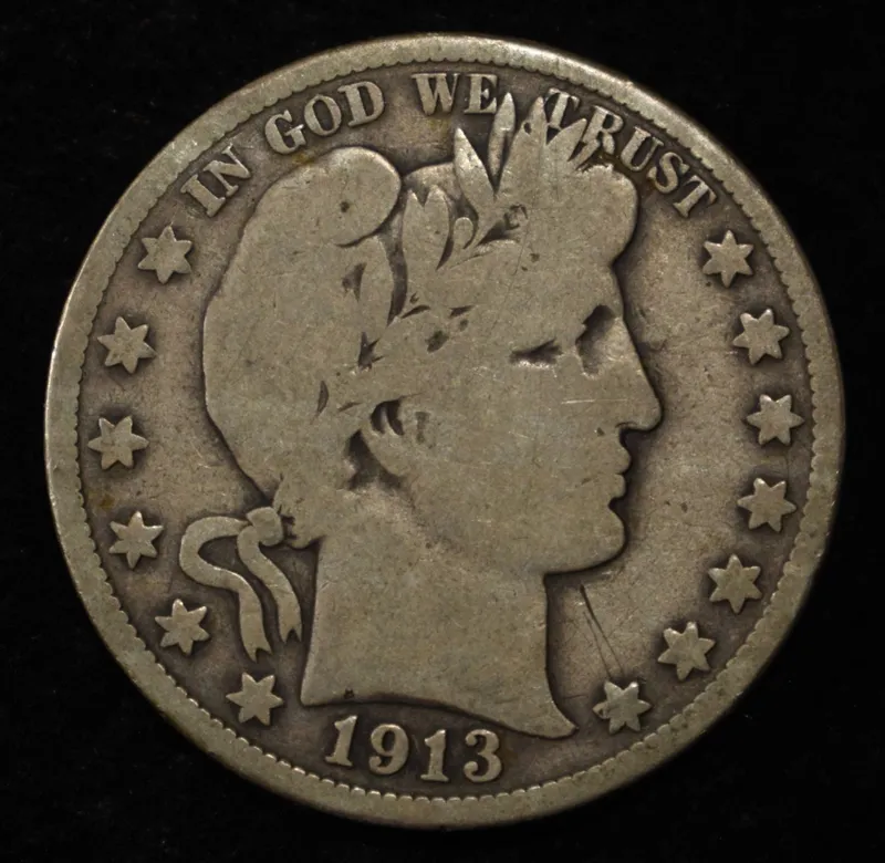 1913 BARBER HALF DOLLAR VG from auction in Findlay, Ohio — image 45