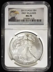 2013 AMERICAN SILVER EAGLE NGC MS70