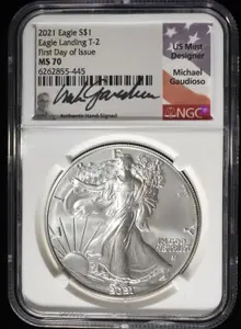2021 AMERICAN SILVER EAGLE NGC MS70