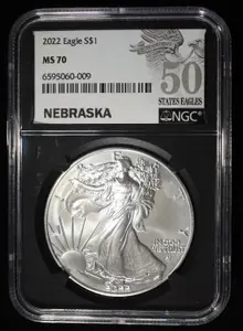2022 AMERICAN SILVER EAGLE NGC MS70