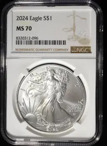 2024 AMERICAN SILVER EAGLE NGC MS70