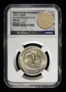 1951-D 50C COMMEM WASHINGTON-CARVER NCG MS64