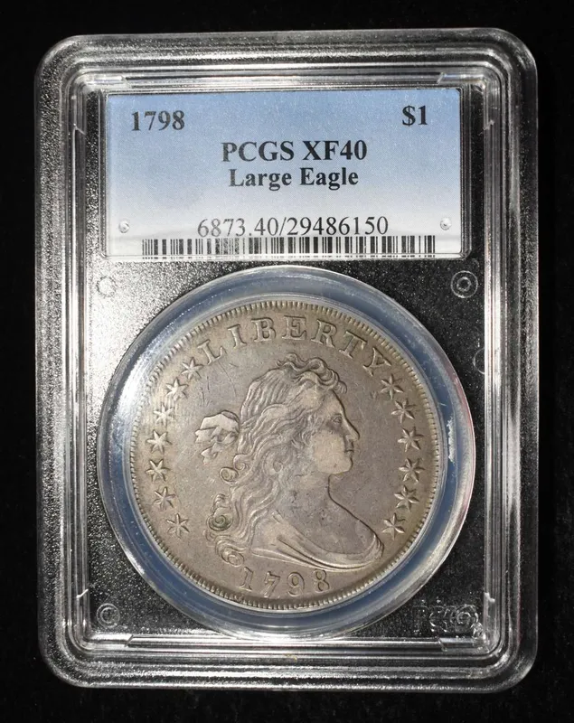 1798 BUST DOLLAR PCGS XF-40 from auction in Findlay, Ohio — image 7