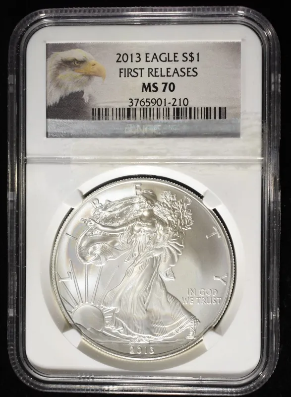 2013 AMERICAN SILVER EAGLE NGC MS70 from auction in Findlay, Ohio — image 11