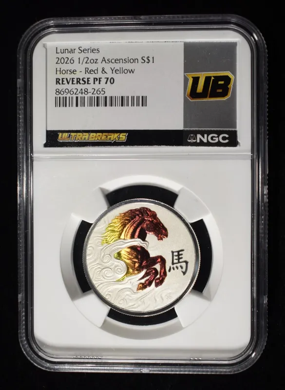 2026 ASCENSION 1/2 OZ SILVER HORSE NGC REV PF-70 from auction in Findlay, Ohio — image 20