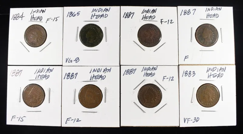 (8) INDIAN CENTS from auction in Findlay, Ohio — image 30