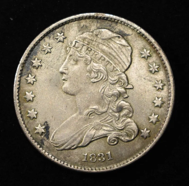 1831 CAPPED BUST QUARTER BU LIGHT OLD CLEANING from auction in Findlay, Ohio — image 47