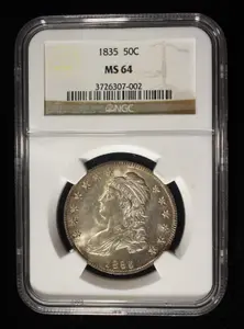1835 Bust Half Dollar Ngc ms-64