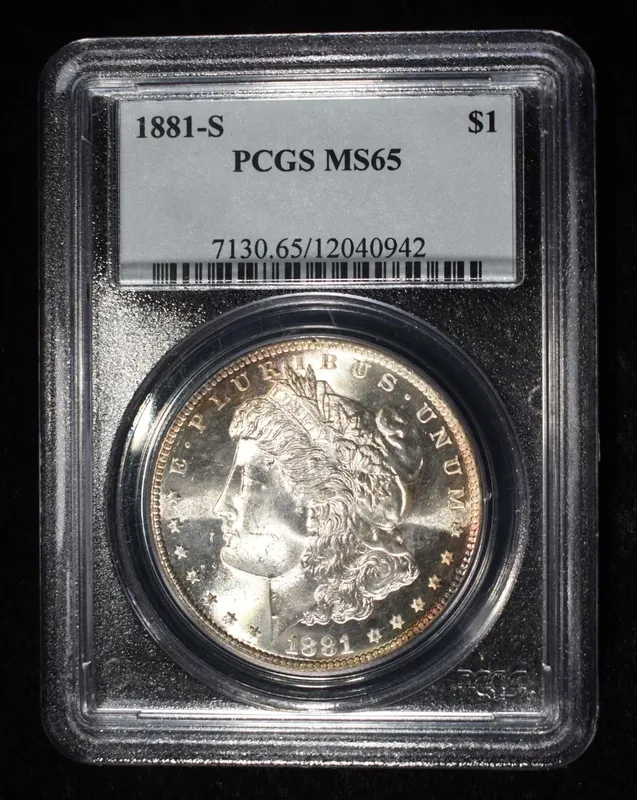 1881-S MORGAN DOLLAR PCGS MS-65 from auction in Findlay, Ohio — image 8