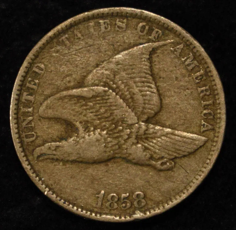 1858 FLYING EAGLE CENT XF from auction in Findlay, Ohio — image 35