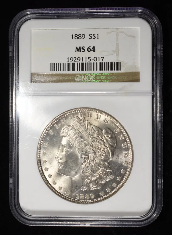 1889 MORGAN DOLLAR NGC MS-64 from auction in Findlay, Ohio — image 9