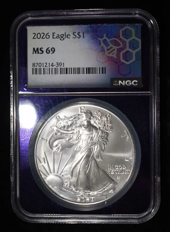 2026 AMERICAN SILVER EAGLE NGC MS69 from auction in Findlay, Ohio — image 19