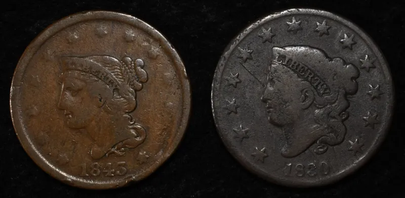 1830 & 1843 LARGE CENTS from auction in Findlay, Ohio — image 36
