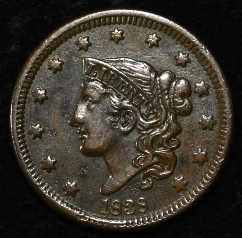 1838 LARGE CENT XF from auction in Findlay, Ohio — image 43