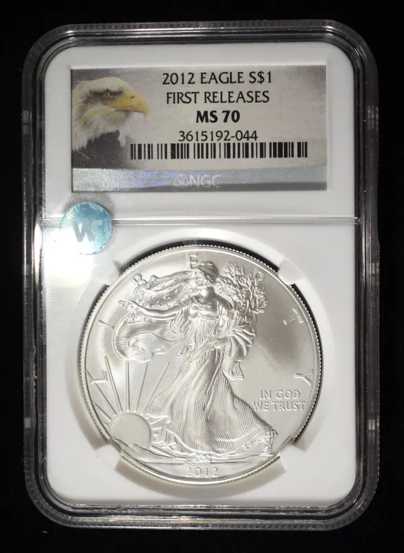 2012 AMERICAN SILVER EAGLE NGC MS70 from auction in Findlay, Ohio — image 9