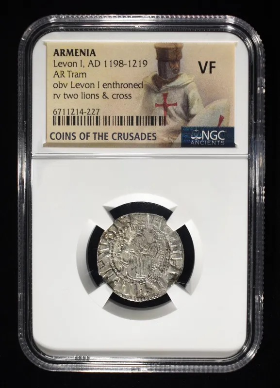 ARMENIA, LEVON I, AD 1198-1219, AR TRAM NGC VF from auction in Findlay, Ohio — image 26