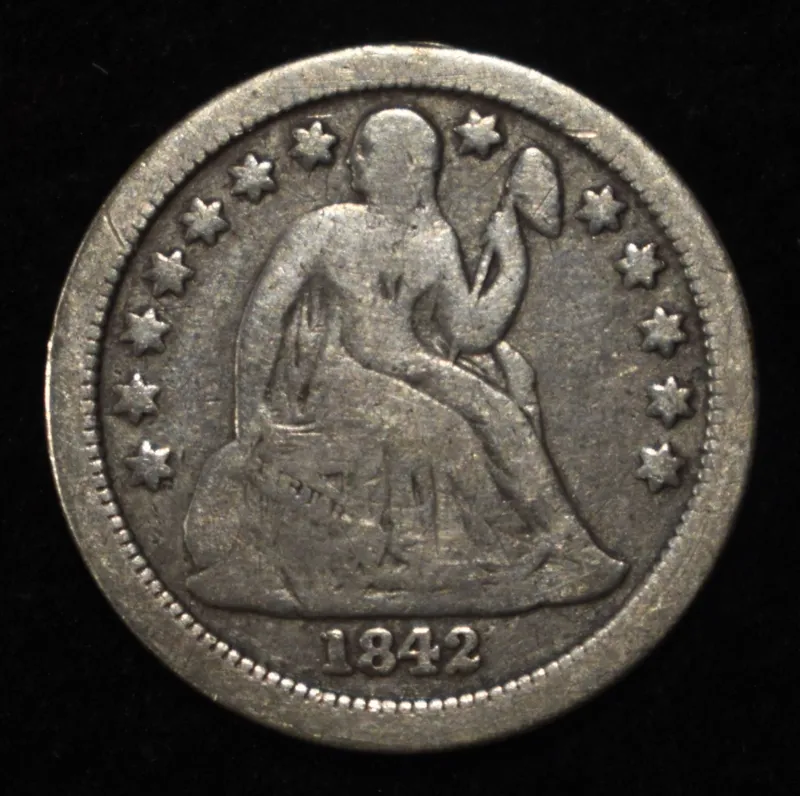 1842-O LIBERTY SEATED DIME VG from auction in Findlay, Ohio — image 37