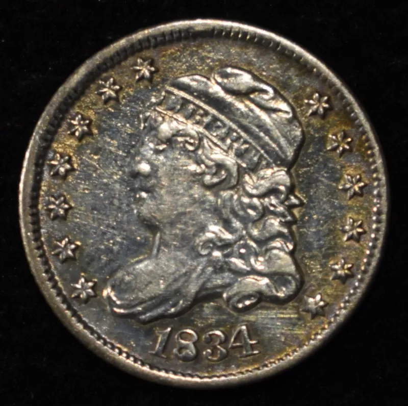 1834 BUST HALF DIME AU from auction in Findlay, Ohio — image 35