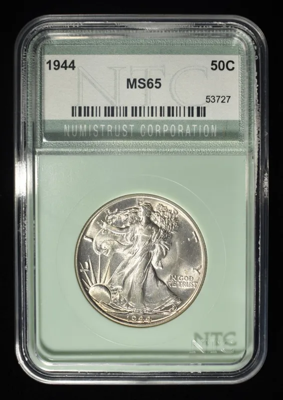 1944 WALKING LIBERTY 50C NTC GEM BU from auction in Findlay, Ohio — image 41