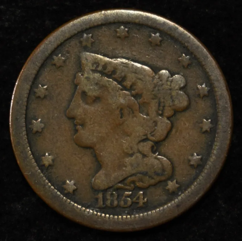 1854 HALF CENT VG from auction in Findlay, Ohio — image 30