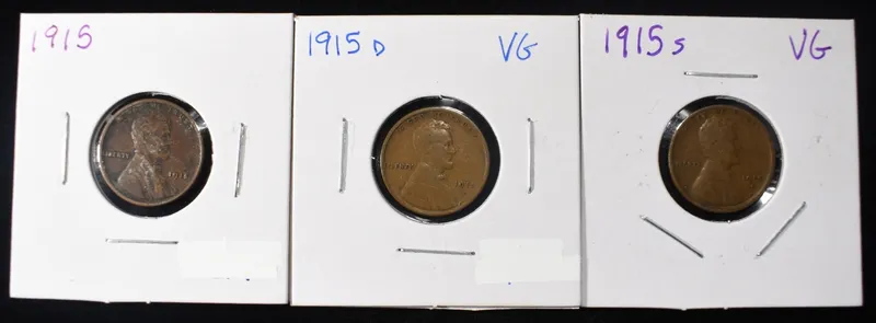 1915-P,D&S WHEAT CENTS from auction in Findlay, Ohio — image 37