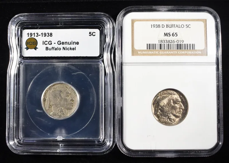 (2) GRADED BUFFALO NICKELS from auction in Findlay, Ohio — image 43