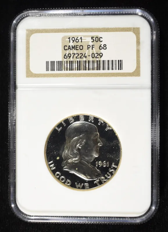 1961 FRANKLIN HALF DOLLAR NGC PF-68 CAMEO from auction in Findlay, Ohio — image 4