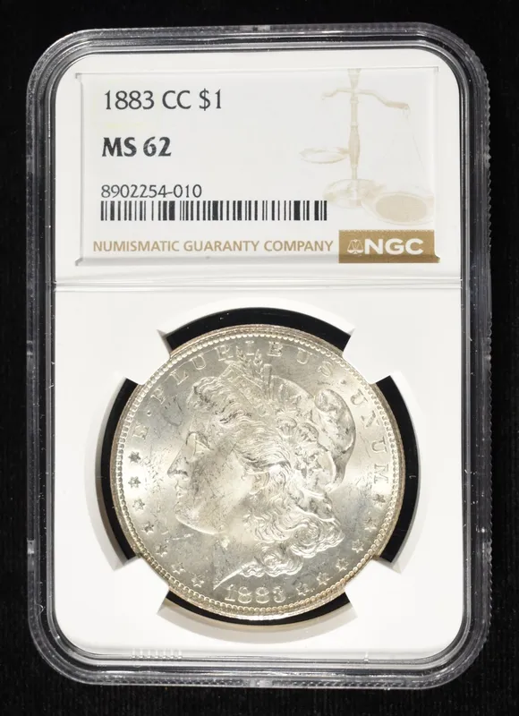 1883-CC MORGAN DOLLAR NGC MS-62 from auction in Findlay, Ohio — image 7