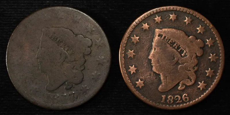 1817 & 1826 LARGE CENTS from auction in Findlay, Ohio — image 33