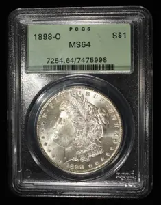 1898-O MORGAN DOLLAR PCGS MS-64 OLD GREEN HOLDER