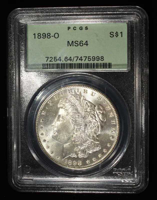 1898-O MORGAN DOLLAR PCGS MS-64 OLD GREEN HOLDER from auction in Findlay, Ohio — image 11