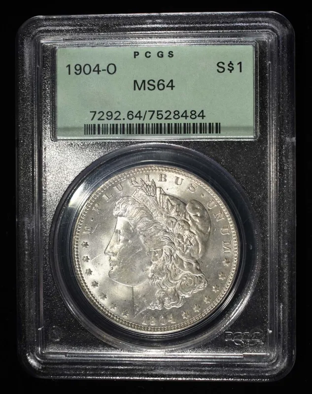 1904-O MORGAN DOLLAR PCGS MS-64 OLD GREEN HOLDER from auction in Findlay, Ohio — image 13