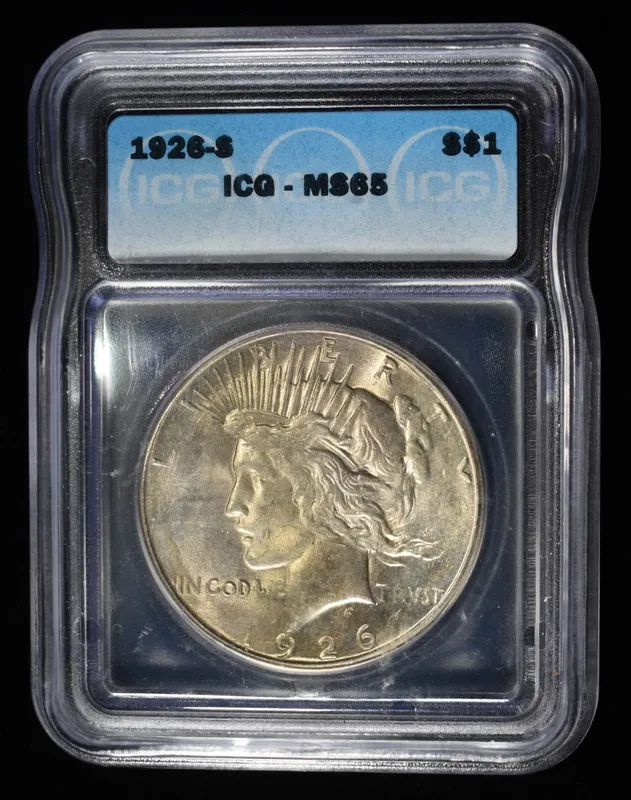 1926-S PEACE DOLLAR ICG MS65 from auction in Findlay, Ohio — image 17