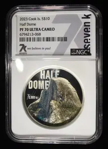 2023 COOK ISLANDS HALF DOME NGC PF70 ULTRA CAMEO