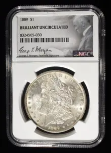 1889 MORGAN DOLLAR NGC BU