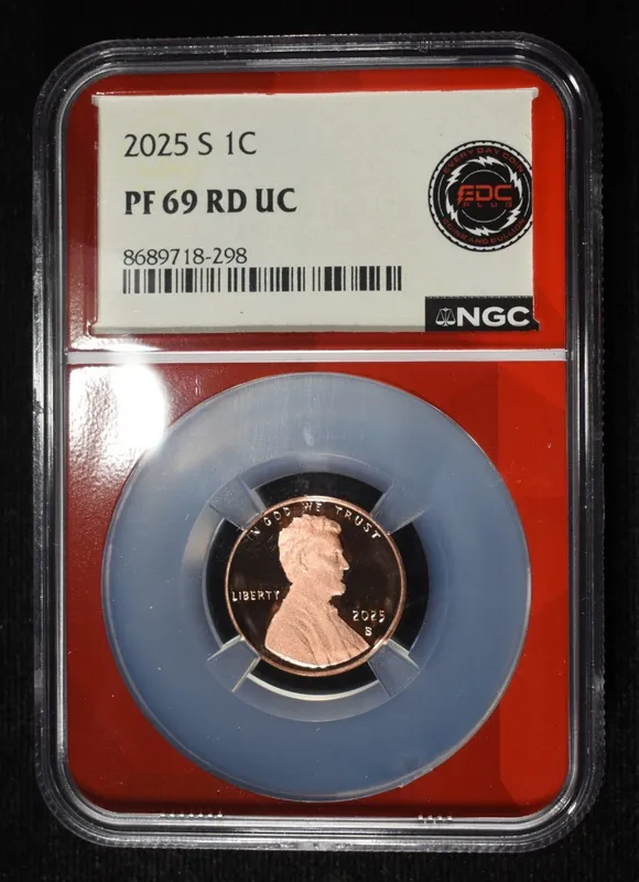 2025-S SHIELD CENT NGC PF69 RD UC from auction in Findlay, Ohio — image 2