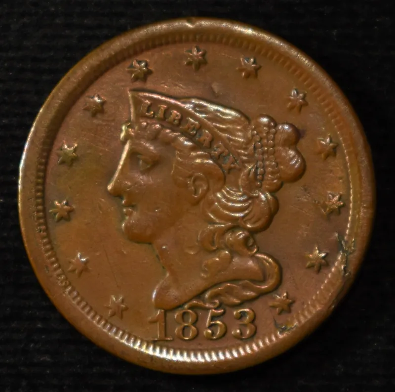 1853 HALF CENT AU from auction in Findlay, Ohio — image 28