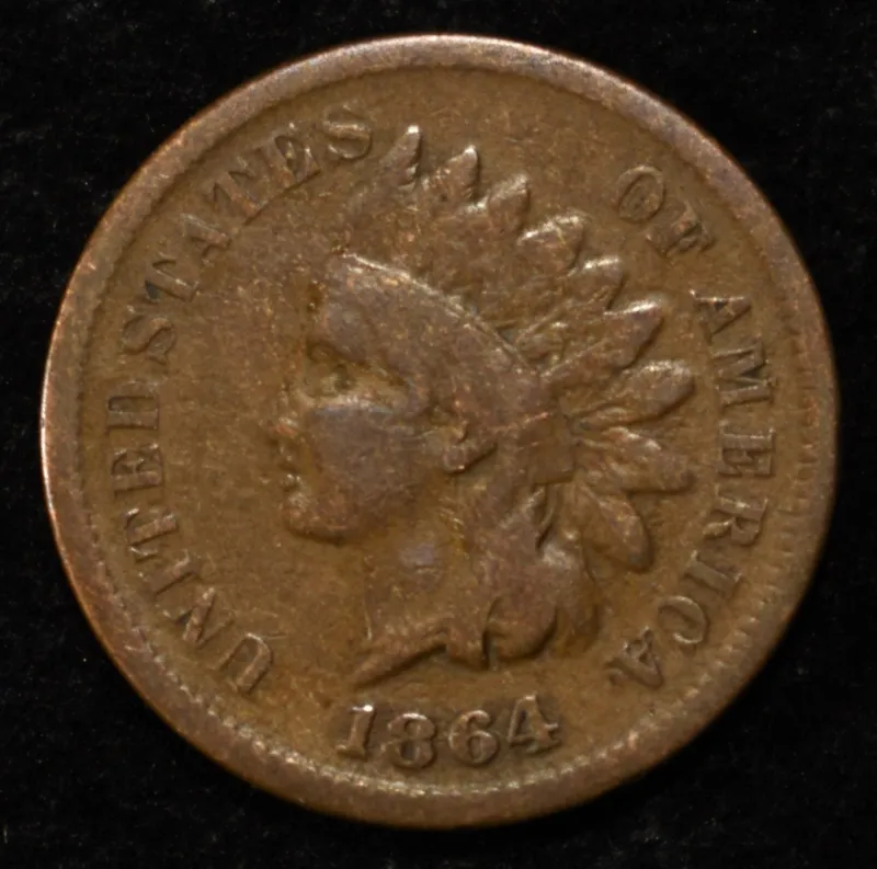 1864 INDIAN CENT VG/F from auction in Findlay, Ohio — image 46