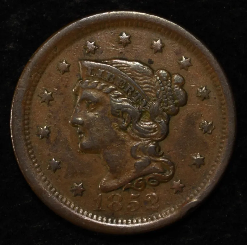 1852 LARGE CENT XF from auction in Findlay, Ohio — image 44