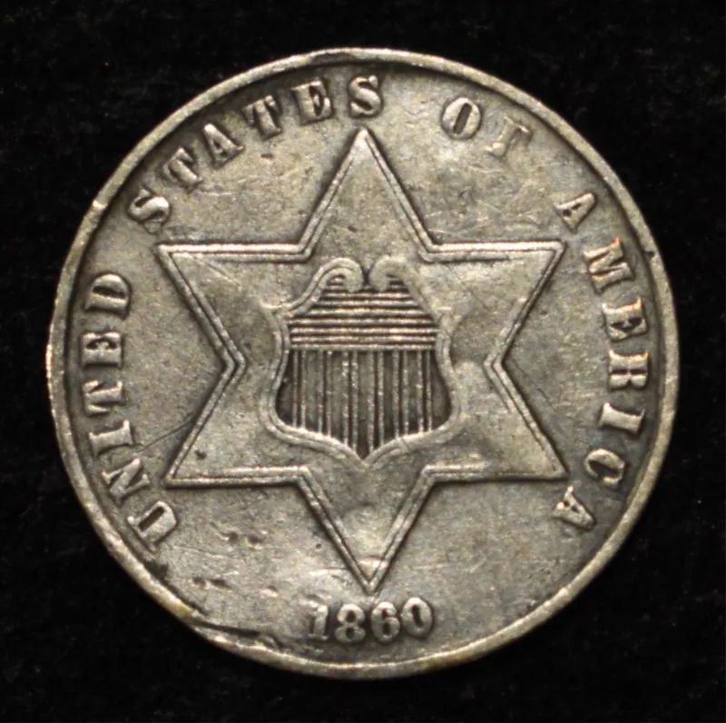 1860 3-CENT SILVER VF/XF from auction in Findlay, Ohio — image 47