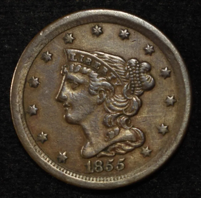 1855 HALF CENT CH AU from auction in Findlay, Ohio — image 36