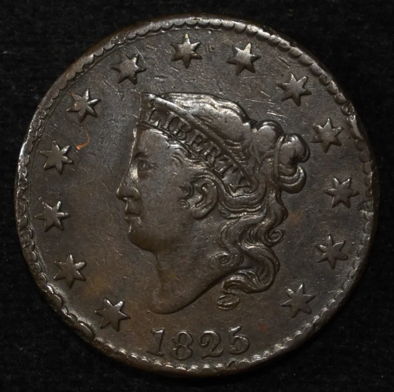 1825 LARGE CENT VF RIM DINGS from auction in Findlay, Ohio — image 40