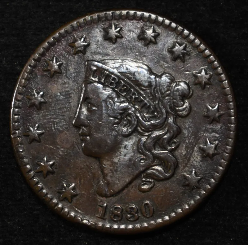 1830 LARGE CENT VF from auction in Findlay, Ohio — image 45